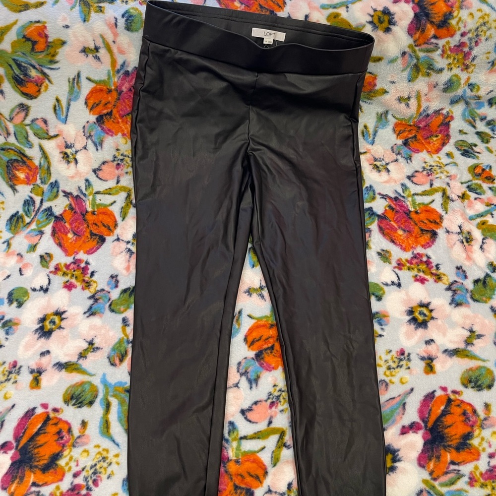 Loft faux leather leggings nwot
